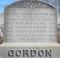 Capt. Gordon tombstone